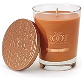 Root Candles Fall Scented Candles Honeycomb Premium Handcrafted Beeswax Blend Candle, Large Veriglass, Mulled Cider