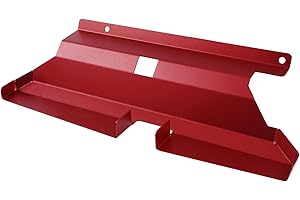 Bevinsee Cold Aire Intake Scoop Compatible with 3 Series E46 320i 323i 325i 328i 330i M52TU M54 Engine Red Aluminum