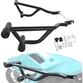 REARACE Stunt Crash Cage Engine Guard Fit for Ninja 400 2018-2025 | Steel, Seamless Tube Welded, Detachable POM Impact Head, Bolt-On No Modification, Hardware &amp; Manual Included