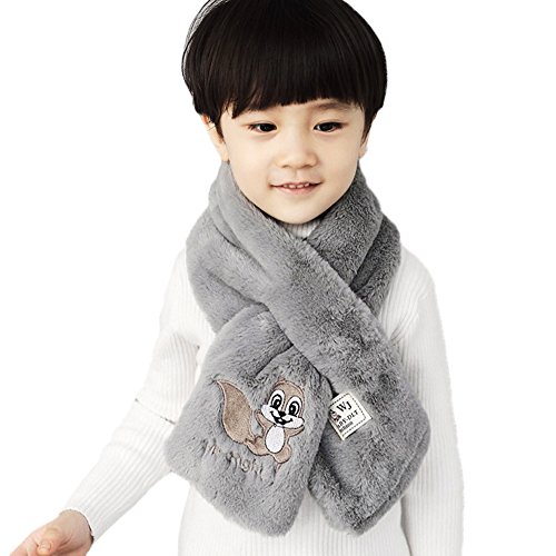VBG VBIGER Warm Children Plush Scarf Thick Kids Winter Plush Shawl Soft Kids Muffler Wraps