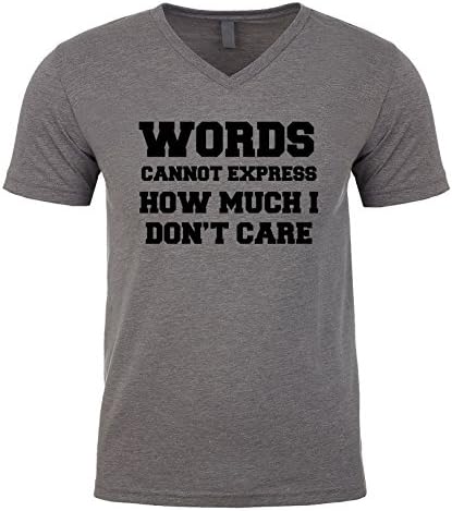Words Cannot Express How Much I Don't Care Men's V Neck Shirt