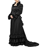 COSDREAMER Women Victorian Bustle Dress Renaissance Bustle Ball Gown Costumes