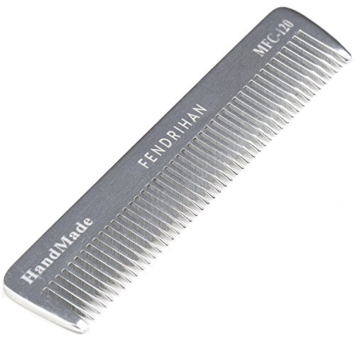 Fendrihan Metal Fine Tooth Pocket Comb (4.6 Inches)
