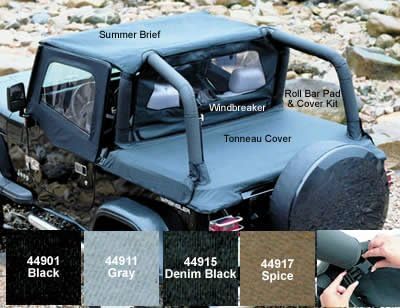Amazon Com Tonneau Cover Hardware Removed Spice Brown For 1992 1995 Jeep Yj Models Automotive