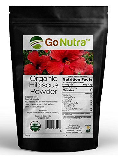 Hibiscus Powder Organic Certified 1 lb. (16 oz) Hibiscus Sabdariffa Non-Gmo Hibiscus Powder Organic Certified 1 lb. (16 oz) Hibiscus Sabdariffa Non-Gmo