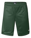 Champion 81622 Long Mesh Shorts With Pockets ATHLETIC DARK GREEN Large