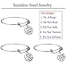 iJuqi Nurse Gift Bangle Bracelet Set - 3 PCS Stainless Steel Expendable Inspirational Nursing Bangle Bracelets, Nurse Gifts Jewelry Set for Women, Graduation Gifts, Birthday Gifts (Silver)