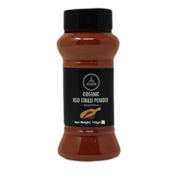 NATUREVIBE BOTANICALS ORGANIC RED CHILLI POWDER,4.97 OUNCES | CAPSICUM ANNUUM | NON GMO & GLUTEN FREE | ADDS FLAVOR AND SPICE…
