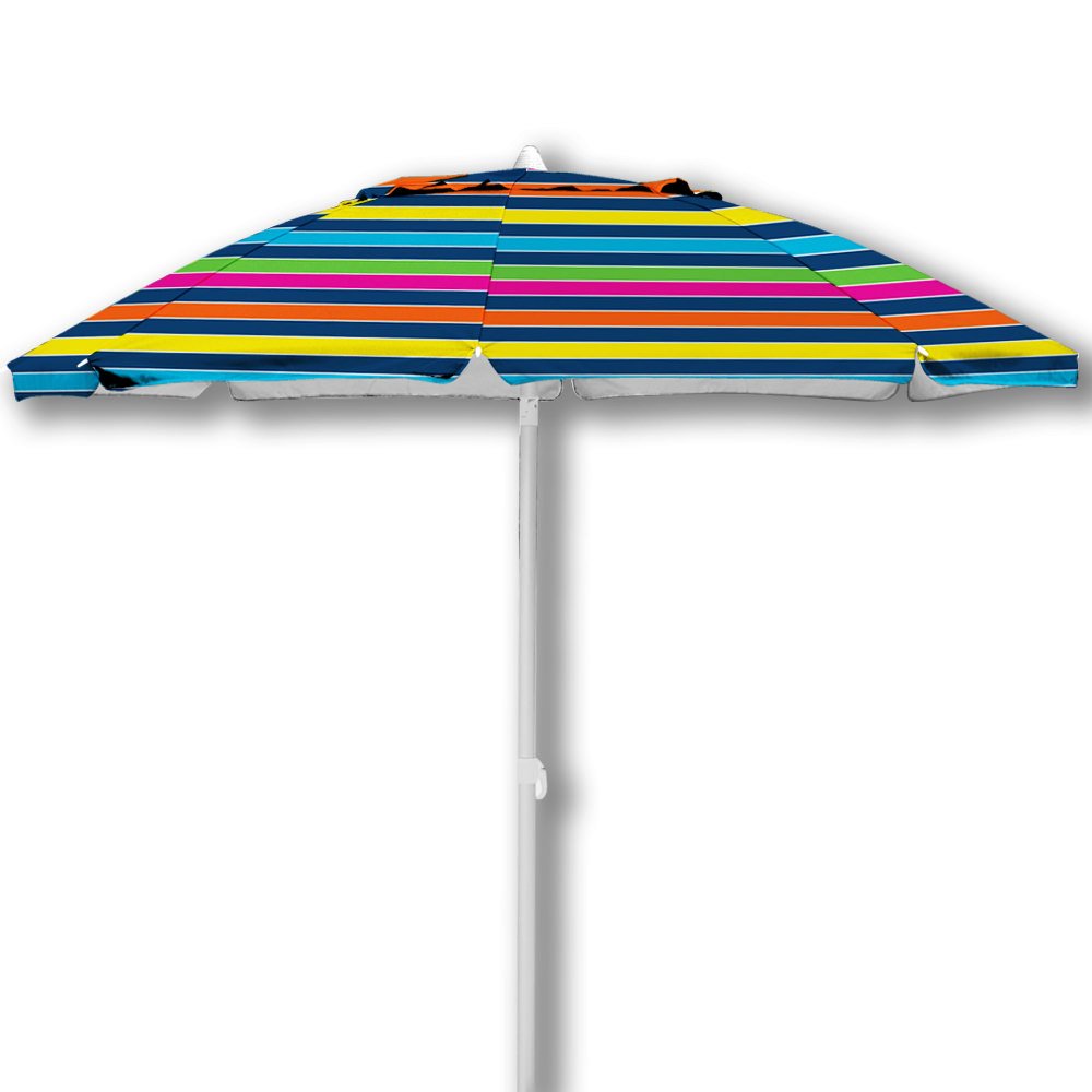 Caribbean Joe Chaby International Portable, Adjustable Tilt Beach Umbrella with UV Protection