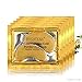 Alisena 24K Gold Powder Gel Collagen Eye Masks Sheet Patch, Anti Aging,Remove Bags,Dark Circles &Puffiness,Anti Wrinkle,Moisturising,Hydrating,Uplifting Whitening,Remove Blemishes(10 Pair)