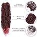 Bomb Twist Crochet Hair 6 Packs Spring Twist Hair Prelooped Crochet Braids Synthetic Hair Extension Passion Hair Mini Twist Hair dreadlocks Braiding Hair for Women 14inch By MIRRA'S MIRROR (T1B/BUG)