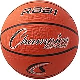 Champion Sports Official Heavy Duty Rubber Cover Nylon Basketballs, Official (Size 7 - 29.5