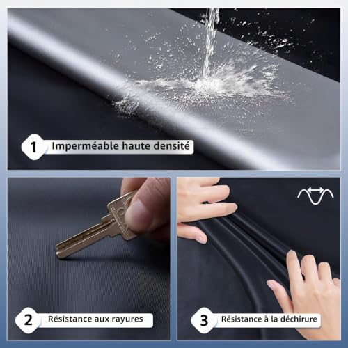 Gunhyi Breathable and Waterproof Outdoor Car Cover for All Weather, Anti-UV Protection Against Dust, Rain, Universal for Golf 308 Captur 1 Series Class A (415-450 cm) 2L