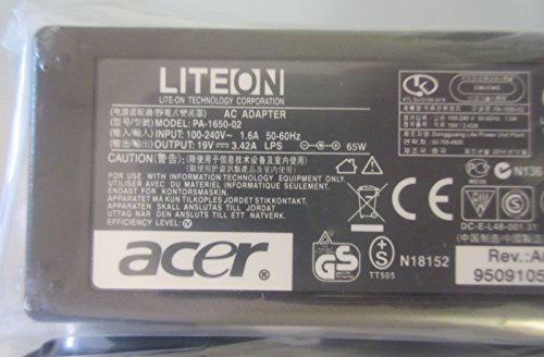 AC Power Adapter Charger 65W 19V for Acer TravelMate P248-M P248-MG Series New Genuine