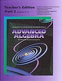 UCSMP Advanced Algebra - Teacher's Edition Part 2 (University of Chicago School Mathematics Project)