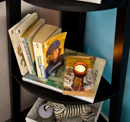 Haotian Modern ladder bookcase made of wood, book shelf,stand shelf, wall shelf (FRG20-SCH)