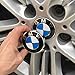 Enseng Set of 4 - BMW Wheel Center Caps Emblem, 68mm BMW Rim Center Hub Caps for All Models with BMW Wheels Logo Blue & White Color