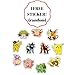 Pikachu Cake Topper Figures | 18PCS Cupcake Toys | Bonus Sticker Card Included MadeinUSA