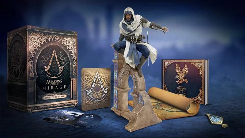 Assassin's Creed Mirage Collector's Case With Statue, Steelbook Case, Artbook, SoundTrack (No Game Included)