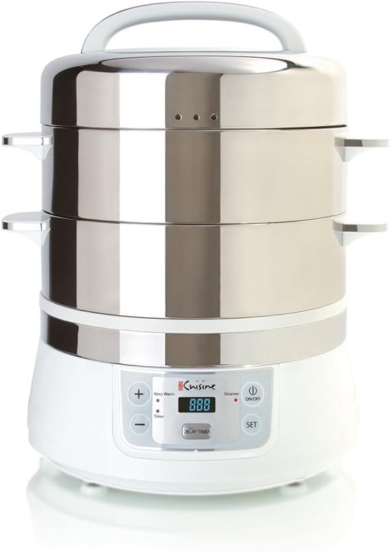 Euro Cuisine Stainless Steel Electric Food Steamer Kitchen