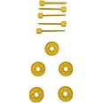 Replacement Discs Projectiles Missiles Bullets for Fisher Price Imaginext DC Super Friends (Yellow 5 Discs 5 Projectiles)