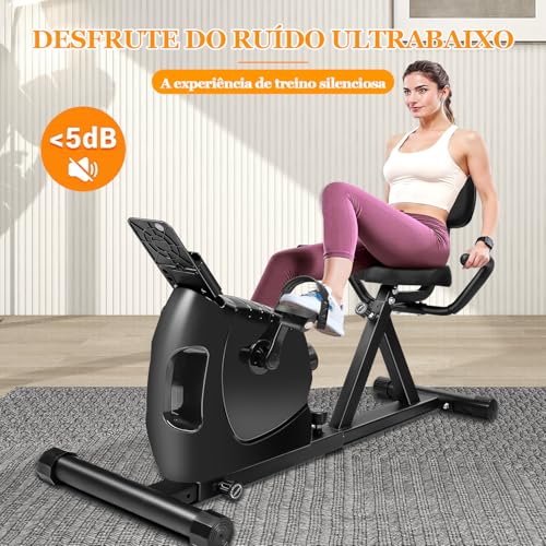 Preto, Bicicleta Ergometrica Magnetica, Bicicleta Ergometrica Horizontal, Bicicleta Ergométrica Magnética Horizontal, Bicicleta Ergométrica, Bike Ergometrica, Bicicletas Ergométricas