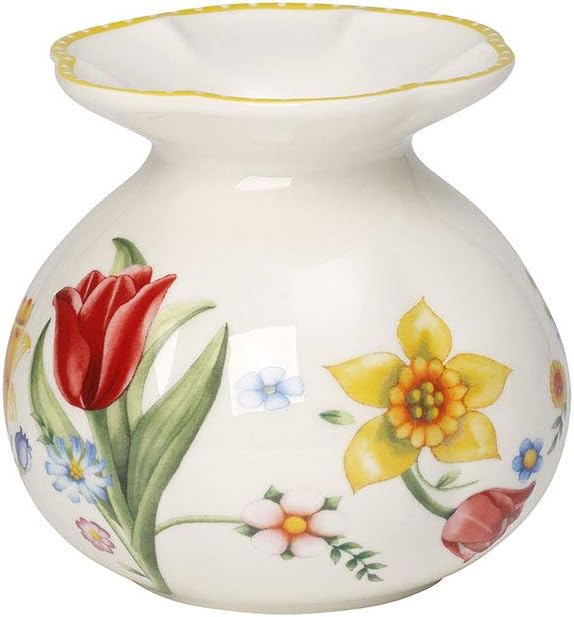 Villeroy & Boch Spring Awakening Vase, 10,5 cm, Porzellan, Gelb Amazon
