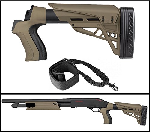 ATI CZ 712 12 GA T2 TactLite Stock, FDE Flat Dark Earth Tan + Ultimate Arms Gear Sling, Black