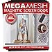 Magnetic Screen Door - Heavy Duty Reinforced Mesh & Full Frame Hook & Loop ACTUAL SCREEN SIZE 36"x83" Fits Doors Up to 32"x82" MegaMesh Comes With a 12 Month Warranty primary