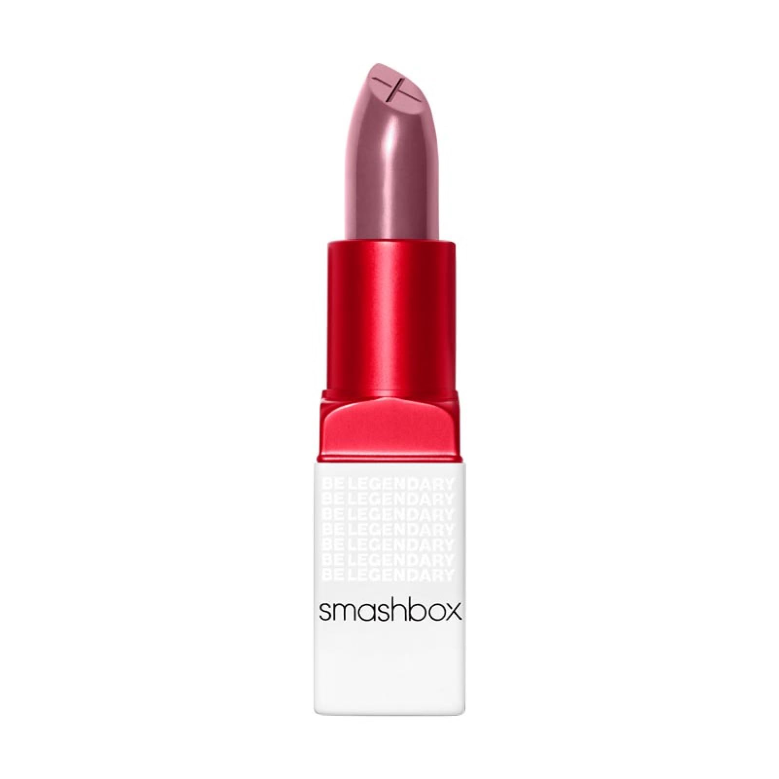 Smashbox Be Legendary Prime & Plush Lipstick | Creamy, High-Pigment, Peptide + Moisture Infused lipstick with built in primer for smooth color, 0.14 Ounce, Spoiler Alert