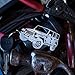 Wrenches & Bones Key Chain for Jeep Enthusiasts - Detailed JK/JKU/JL Stainless Steel Keychain for Jeep Wrangler Accessories Enthusiasts - Built (JKU)