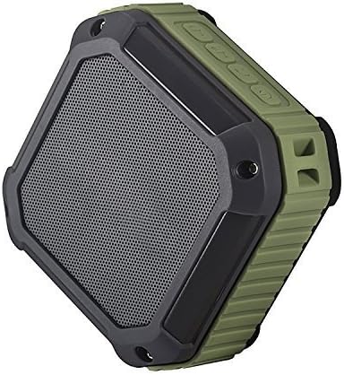 Soundmy Portable Wireless Bluetooth Speaker with NFC Waterproof dustproof and Shockproof for Indoor&Outdoor 3W Hi-def Bass with Rechargeable Longer Battery Time (Army Green)