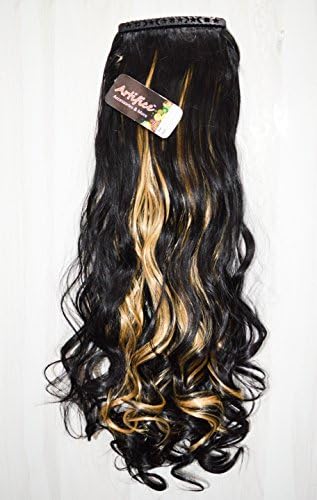 Artifice® Fashionable Comb Hair Pieces Curly/Wavy Hair Extension (Natural Dark Brown)