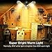 80W Garage Light, 3000K Warm White Deformable Lamp,80W 8000 LM Basement Light,Shop Lights for Garage,Overhead Garage Light,Led Garage Ceiling Lights（80W Warm Light）