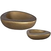 Uttermost 18081 Ovate - Bowl (Set of 2)-4.5 Inches Tall and 15 Inches Wide