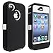 Insten Hybrid Case for Apple iPhone 4/ 4S - Retail Packaging - Black