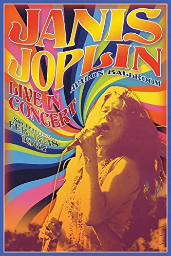 Janis Joplin - Concert Poster by Matthew de la Tour 24 x 36in