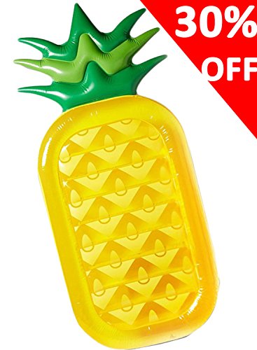 BEST DEAL!!! Pineapple Pool Float, Large Outdoor Swimming Pool Inflatable Float Toy Floatie Lounge Toy for Adults