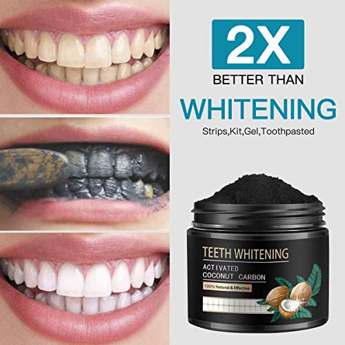 Teeth Whitener, Activated Charcoal Natural Teeth Whitening Charcoal