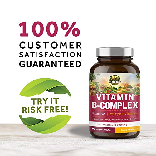 Herbzilla Vitamin B1, B2, B3 (Niacin), B5, B6, B7 (Biotin