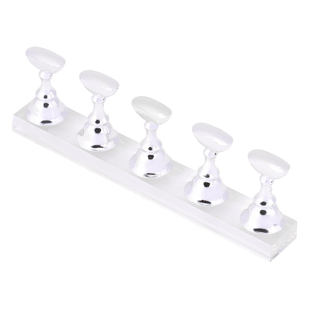 6 Sets Nail Display Stand Nail Tip Practice Acrylic Stand Manicure Fingernail Nail Art Tool for False Nail Tip