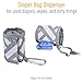 Vito Maro - Diaper Clutch with Waterproof Changing Pad for Baby and Diaper Bag Dispenser - Portable Changing Station for Travel and Home - Grey