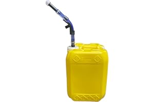 CHEMSTREAM 5.3 Gallon Stackable Utility Tighthead Jug w/Pour Spout | Carboy | Jerrican | Home Brewing Container | Hedpack | 1 Pack (Yellow)