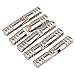 RDEXP Zinc Alloy 5 x 25mm Concealed Invisible Barrel Furniture Hinge Pack of 20 (Silver)