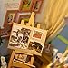Rolife Wooden Dollhouse Miniature Kit with Led Light and Accessories- Diy Mini House Kit Crafts-3d Wooden Model Building Set-Best Birthday Mothers day Gifts for Boys & Girls (03 Studio)