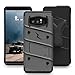ZIZO Bolt Series for Samsung Galaxy Note 8 Case Military Grade Drop Tested with Tempered Glass Screen Protector Holster Metal Gray Black