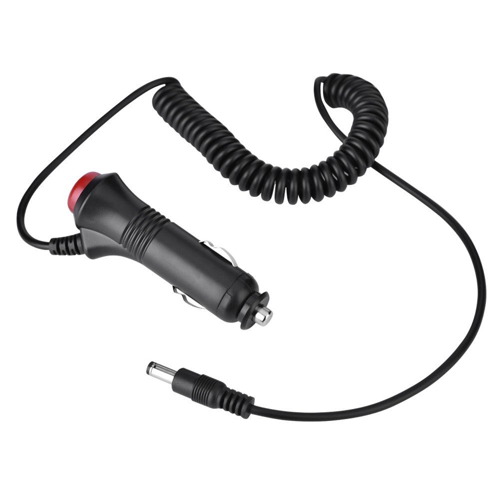 Cigarette Lighter Adapter Cable, 2M 12V Cigarette Lighter Adapter Cable Supply to 5.5 x 2.1mm DC Male Plug Spring Adapter Cable