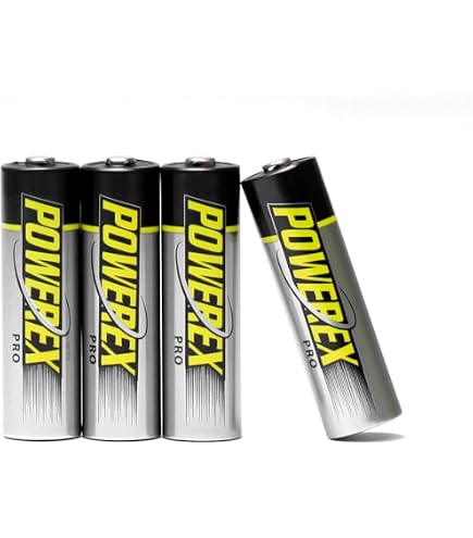 Powerex PRO High Capacity Rechargeable AA NiMH Batteries (1.2V, 2700mAh)