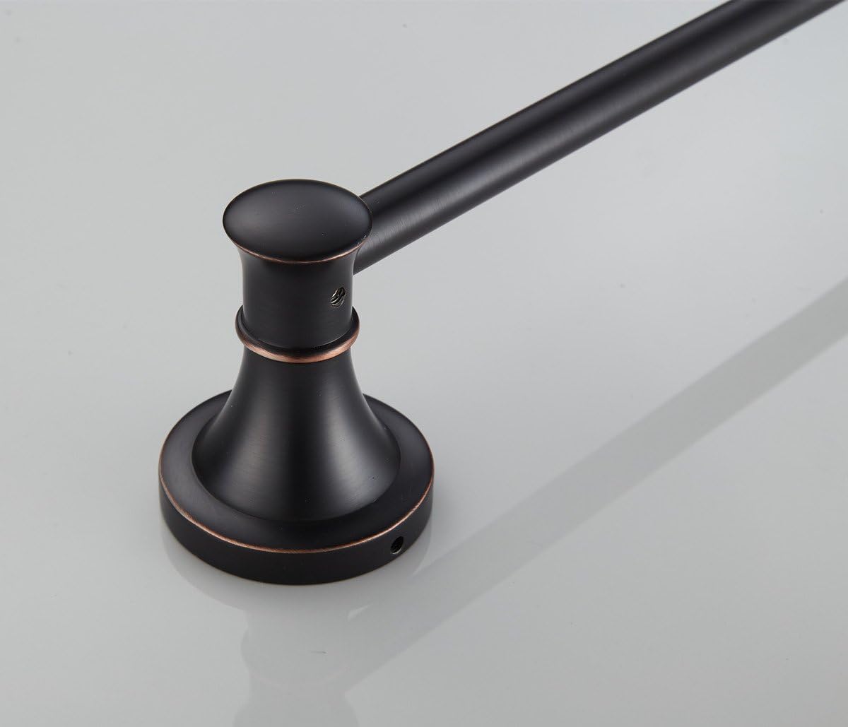 ELLO&ALLO Oil Rubbed Bronze Bathroom Accessories Sets, Wall Mounted Towel Bar Holder Bath Hardware Set: Home & Kitchen