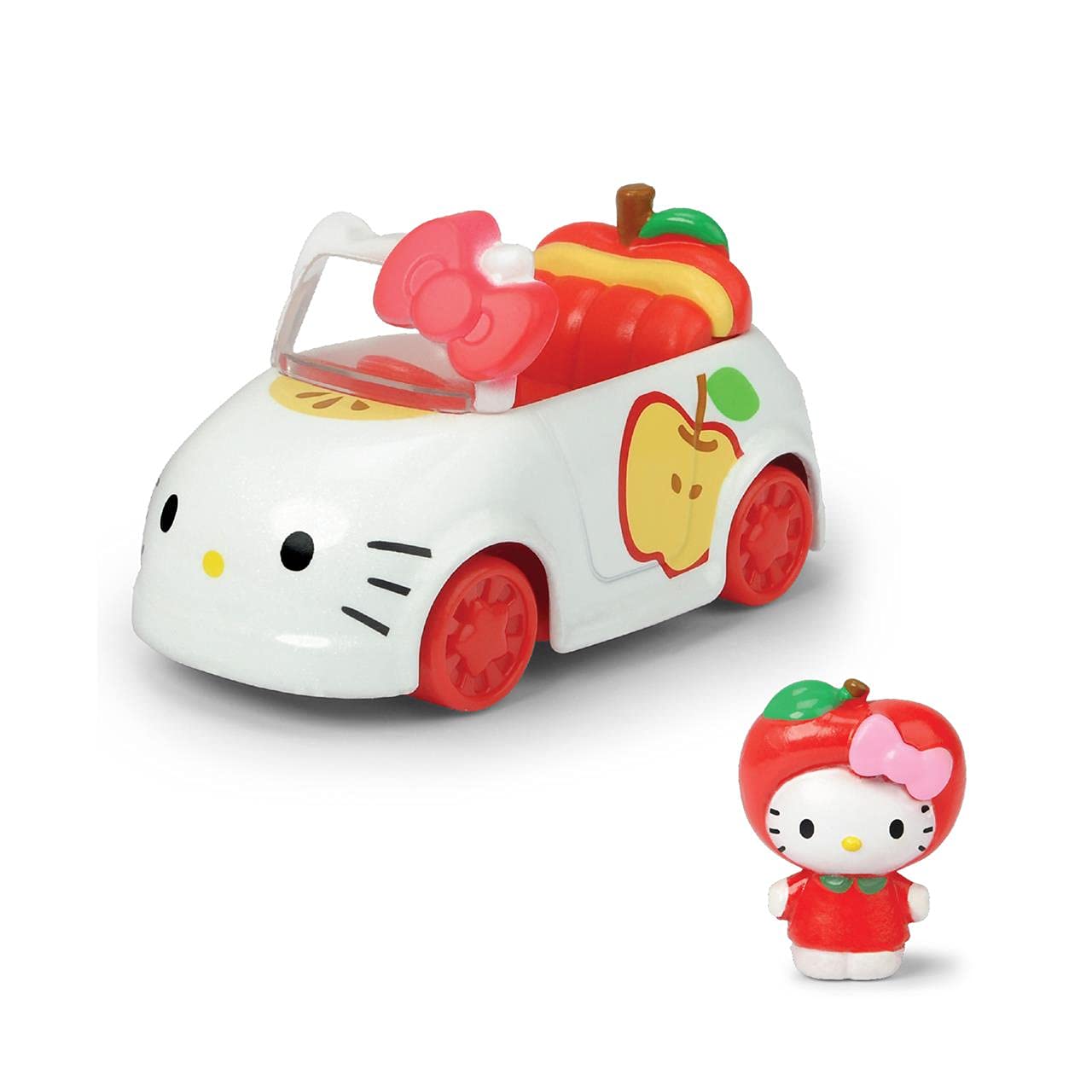 Simba - Hello Kitty - Apple Car - Metal Vehicle + 1 Removable Figure - 253241000